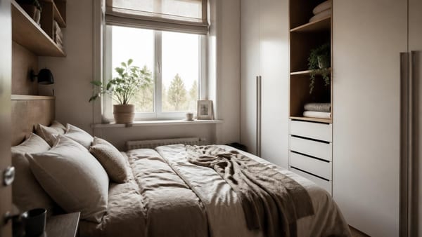 Jak urządzić małą sypialnię? 7 pięknych pomysłów z polskich mieszkań
