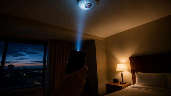 Tak wykryjesz ukrytą kamerę w hotelu lub mieszkaniu. Wykorzystaj smartfon