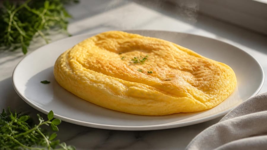Lekki i puszysty omlet biszkoptowy. Śniadanie jak z najlepszej restauracji